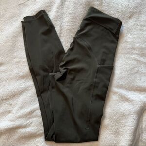 Lululemon Power Thru High-Rise Tight 25" Olive Green Size 2
